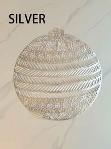 1pc Ball And Bell Shape Cute Table Placemat Vase Mat Decoration PVC Mat Birthday And Party Gift - Multicolor - View 5