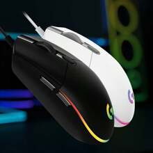 Logitech Wired Mouse G102 Mechanical Gaming Lightweight RGB Streamer Light Effect Portable Classic Design Comfortable Grip Suitable For Small And Medium Hands White - White - View 7