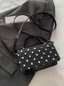 Túi xách rách thời trang mới cho phụ nữ, túi tote thường ngày - màu đen - Xem 6