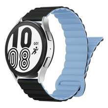 Silicone Magnetic Watch Bands Compatible With Samsung Galaxy Watch 6/5/4 Band 40mm 44mm/Watch 6 Classic Band 43mm 47mm/Watch 5 Pro 45mm/Watch 4 Classic, 20mm 22mm Silicone Magnetic Sport Strap For Women Men - 20mm - View 18