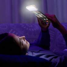 NEXOSYNTH Đèn LED selfie điều chỉnh 3 mức nhiệt độ màu, đèn selfie điện thoại sạc lại được, đèn chiếu sáng hội nghị video máy tính, đèn mini di động - Hồng - Xem 8