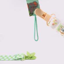 1 Dây chuyền núm vú giả họa tiết hoa hai mặt cho bé, dây đeo đồ chơi mọc răng cho bé, vòng cổ chống rơi - Nhiều màu - Xem 7