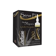 1 caja de ampolletas serve pil 200 stefanie para cabello procesado con queratina y aloe vera 1pz - Amarillo - Ver 1