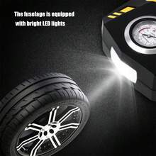 150 PSI Auto-Luftpumpe, Luftkompressor, Reifenfüller, tragbarer Luftkompressor, Luftpumpe für Autoreifen, LED-Licht, 12 V, tragbare Mini-Luftreifenpumpe mit Digitalanzeige für Auto, Motorrad, Fahrrad, Bälle