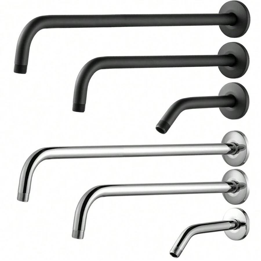 Bộ vòi sen gắn tường 1 chiếc: Thanh ngang mở rộng, Nhiều độ dài, Tùy chọn màu đen và bạc, Phụ kiện phòng tắm, Dụng cụ phòng tắm - Làm bằng thép không gỉ, Đồ trang trí Halloween, Giáng sinh - Nhiều màu - Xem 1