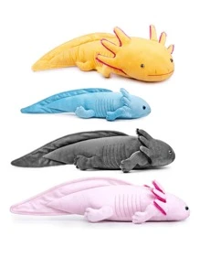 Gran almohada de peluche de ajolote, juguetes de peluche de animales Kawaii, peluches de ajolote rosa, peluches blandos, almohada de peluche suave para regalos de festivales, decoraciones romanas, almohada enorme, almohada de elefante, sudadera con capucha de ajolote