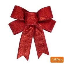 2/6/15 peças, Sinos Decorativos, Laços de Fita para Pendurar, Decoração de Beltane, Mini Enfeite de Laço, Mini Acessórios, Enfeite de Laço de Natal, Laço de Fita para Cabelo, Pingente para Árvore de Natal em Tecido (10x12cm), Melhores Presentes de Aniversário, Decoração para Casa, Decorações de Natal, Decoração de Quarto, Natal e Inverno