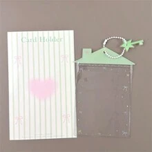 PVC dễ thương Mini Chủ Thẻ Nhà, Chủ Thẻ Campus/Chủ Thẻ ID Ảnh, Túi Treo Thẻ - Nhiều màu - Xem 11