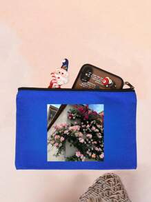 Customize Personalized Pictures Exclusively For You, Including A New Mini Makeup Handbag For Early Spring, A Lightweight Canvas Zipper Bag With A Red Envelope, A Large Capacity Coin Purse, A Pencil Case, Suitable For Shopping, Dating, Vacation, Travel, Festivals, Parties, Gifts, Travel Grooming And Makeup Bags, And A Stylish Large Capacity Storage Bag - Multicolor - View 8