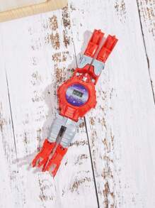 Children's Electronic Watch Transformation Watch Cartoon Transformation Robot Cool Watch Children's Gift Gift - Multicolor - View 6