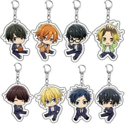Anime GOODS Anime Acrylic Keychain -Sasaki And Miyano Cute Y2K Cartoon Pendant, Suitable For Bags And Keys, Perfect For Fans, Cosplay Accessories Car Key Bag Backpack Small Jewelry Key Ring Accessories Creative S Car Accessories Bag Charm School Letter Goth Halloween Accessories Teachers Day Christmas Gift Ideas Bag Accessories Lanyards With Id Holder Car Accessories Bag Charms Car Accessories Friend Sister