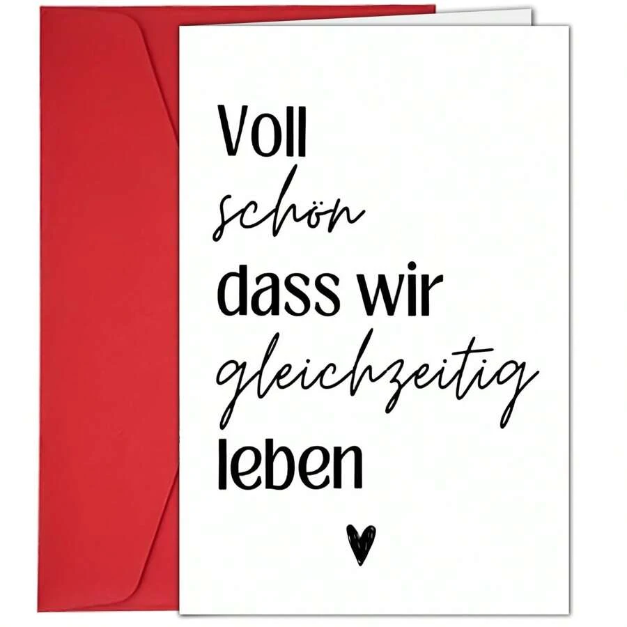 1 张贺卡，有趣又有创意，适合家人和朋友，适合任何场合 - 彩色 - 查看 1