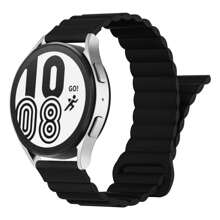 Silicone Magnetic Watch Bands Compatible With Samsung Galaxy Watch 6/5/4 Band 40mm 44mm/Watch 6 Classic Band 43mm 47mm/Watch 5 Pro 45mm/Watch 4 Classic, 20mm 22mm Silicone Magnetic Sport Strap For Women Men - 20mm - View 22