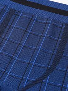 5pcs/Pack New Checkered Men's Seamless Briefs - Multicolor - View 6