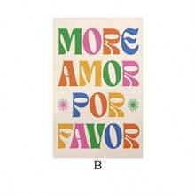 1PC Modern Nordic More Mas Amor Por Favor Spaanse Quote Posters Print Canvas Schilderij Trendy Roze Liefde Quote Muurkunst Kamer Huisdecoratie Geen Lijst