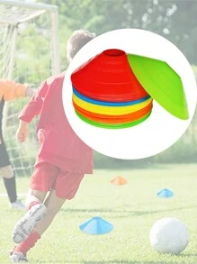 5 件/10 件/20 件/30 件足球训练标记盘、圆口标记板、敏捷训练锥、小障碍物 - 彩色 - 查看 2