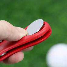 High Quality Golf Ball Marker Tools: Stainless Steel Ball Markers With Magnetic Holder - Durable Portable Golf Outdoor Accessories