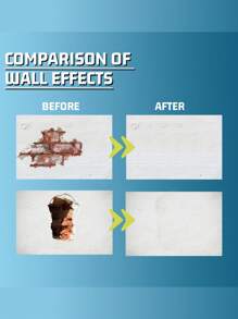 1set Wall Hole Repair Paste Kit, Home Wall Surface Restoration (100g+Scraper+Patch) - one-size - View 7