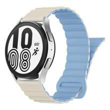 Silicone Magnetic Watch Bands Compatible With Samsung Galaxy Watch 6/5/4 Band 40mm 44mm/Watch 6 Classic Band 43mm 47mm/Watch 5 Pro 45mm/Watch 4 Classic, 20mm 22mm Silicone Magnetic Sport Strap For Women Men - 20mm - View 11