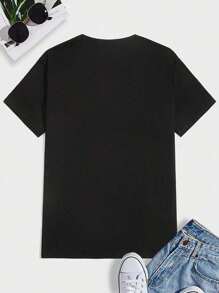 Witllent Men's 100% Cotton Vintage 90s R&B Cassette Tape T-Shirt Music Graphic  T-Shirt, Men's Christmas 220g Heavy Cotton T-Shirt(1 PC) - màu đen - Xem 2