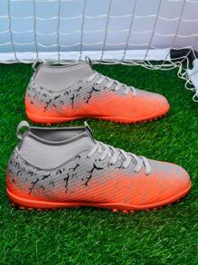 1 Pair Football/Soccer Cleats For Adults, Students, Youth, Unisex, Non-Slip & Durable, Suitable For Outdoor Playing, Training On Natural Grass, Soft Ground, Artificial Grass, Lace-Up, High-Performance, Lightweight, Olive Green