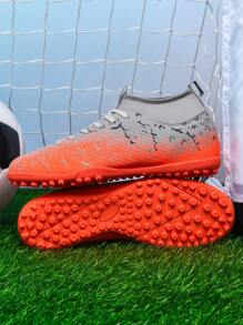 1 Pair Football/Soccer Cleats For Adults, Students, Youth, Unisex, Non-Slip & Durable, Suitable For Outdoor Playing, Training On Natural Grass, Soft Ground, Artificial Grass, Lace-Up, High-Performance, Lightweight, Olive Green