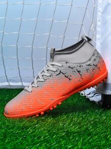 1 Pair Football/Soccer Cleats For Adults, Students, Youth, Unisex, Non-Slip & Durable, Suitable For Outdoor Playing, Training On Natural Grass, Soft Ground, Artificial Grass, Lace-Up, High-Performance, Lightweight, Olive Green