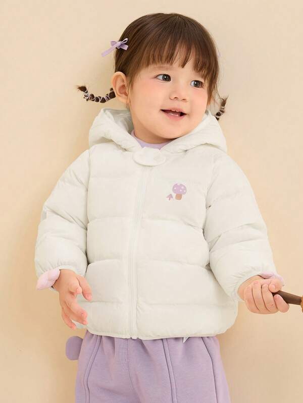 Balabala Baby's Lightweight Down Jacket, Boys And Girls Winter Hooded Coat, New In 2024