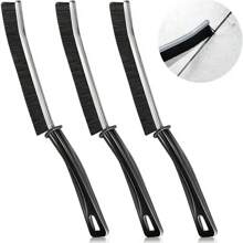 1-6pcs Gap Cleaning Brush Kit, Multifunctional Bathroom Crevice Tool, Stiff Bristles Crevice Cleaning Brush - màu đen - Xem 8