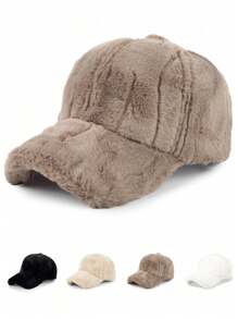 A Fleece Hat. Unisex Outdoor Fleece-Lined Baseball Cap.
