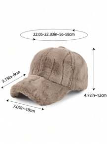 A Fleece Hat. Unisex Outdoor Fleece-Lined Baseball Cap.