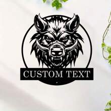 1 件定制蜂鸟定制门牌号标牌、可爱定制金属标牌、个性化家庭住址标牌、完整地址标牌、花园户外装饰、可爱小鸟墙饰、个性化野猪头金属墙饰 - 黑色 - 查看 10