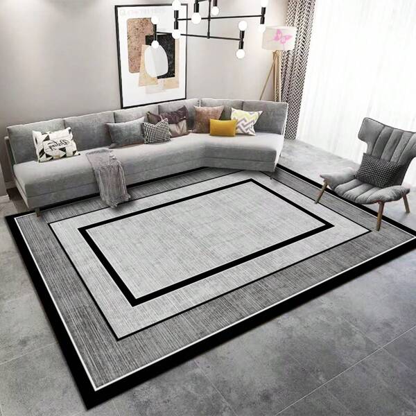 Tapetes Impressos com Padrão Geométrico Minimalista, Carpete de Sala de Estar, Carpete de Quarto, Tapetes Antiderrapantes ao Lado da Cama, Tapetes de Sala de Jantar e Cozinha, Almofadas de Cadeira de Escritório, Capacho de Entrada, Cobertor de Piquenique, Tapete para Camping ao Ar Livre
