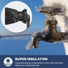 10pcs Faucet Covers - Thick Insulation Padding, Plastic, 420D Oxford Waterproof Fabric, Freeze-Proof Faucet Socks, Applicable To Cold Weather, Reusable Frost Protection, Windproof, Fit Most Faucets, No Electricity Required, 7.3 X 6 In