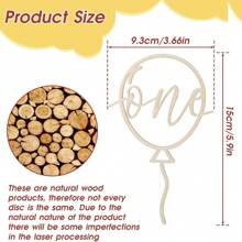 Đồ trang trí bánh sinh nhật đầu tiên bằng gỗ - One Sign Đồ trang trí bánh sinh nhật đầu tiên, Thích hợp cho tiệc chào đón em bé, Tiết lộ giới tính em bé, Đồ trang trí tiệc sinh nhật một tuổi cho bé, Quà tặng trang trí bánh, Tiệc chào đón em bé, Quà tặng cho gia đình - Nhiều màu - Xem 2