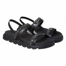 Comfortable Women's Sandals Girl Rhinestone Launch Birken Promotion Camin - 黑色 - 查看 3
