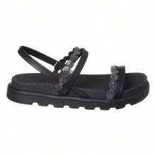 Comfortable Women's Sandals Girl Rhinestone Launch Birken Promotion Camin - 黑色 - 查看 2