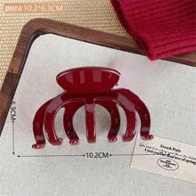 1 Stück/7 Stücke geometrisches Muster, lässig, niedlich, elegant, schick, Straßen-ABS (ABS-Harz) Damen Mode, einfache multifunktionale Schleife Wolke asymmetrische große Haarspange, geeignet für den täglichen Gebrauch: Zuhause, Schule, Strand, Büro, Party, Geburtstag, Weihnachten, Rückkehr zur Schule, modische Haarzubehör für alle Jahreszeiten, Schönheit Klammern, lässige Haarklammern für Herbst und Winter, für Urlaubsoutfits Frau