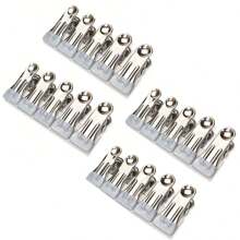 2,16 Zoll schwere Metall-Wäscheklammern 10/20/30 Packungen, Wäscheklammern für Fototrocknen, Wäscheleine, Wäsche, Socken, Beutel-Clips für Lebensmittel, Küche, Edelstahl mit Gummi, 6 Farben, Marke: Cowdro