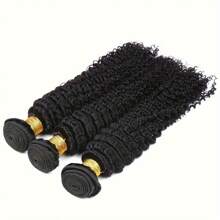 12-32 Inch 3 Bundles Unprocessed Human Hair Deep Wave Brazilian Curly Human Hair Extension Natural Black - Natural Black - View 5