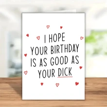 1 stuk grappige verjaardagskaart voor vriend - hilarisch cadeau voor echtgenoot - voor hem - uniek cadeau voor partner - voor koppel - ondeugende verjaardagskaart voor mannen sexy cadeau, terug naar school, schoolbenodigdheden