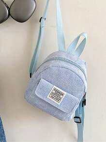 Ba lô mini, ba lô màu trơn phong cách Y2K, có ngăn đựng điện thoại, móc chìa khóa, ba lô nhẹ, ba lô đa năng, ba lô học sinh dễ thương, ba lô nhỏ unisex, ba lô du lịch cá nhân hóa, dây đeo vai có thể điều chỉnh và thiết kế túi phía trước, phù hợp cho du lịch ngoài trời và sử dụng đi học. - Nhiều màu - Xem 8