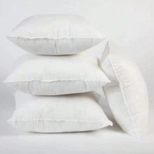 PROMO Kit Almofadas Para Sofá Cama Enchimento Refil Decorativo Para Almofada 45x45cm Flocão de Espuma - Branco - Visão 2