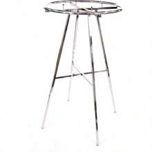 Chrome 36" Round Clothing Rack Height 48 - 72" H Leveler Glides Garment,Spring,Minimalist,Summer Tops