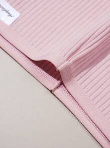 8pcs Teen Girls Basic Ribbed Solid & Stripe Comfortable Panties For Autumn/Winter