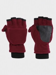 1 Cặp Găng Tay Mùa Đông Unisex Có Thể Chuyển Đổi Găng Tay Lật Lên Trên Ấm Áp Bằng Lông Cừu Cực Cho Mùa Đông Chạy Bộ Nhắn Tin Chụp Ảnh Cho Nam Nữ - 1 cặp - Xem 13