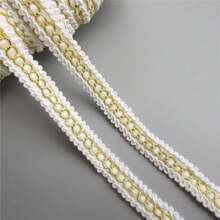 Geflochter Spitzentrimm 15 mm Breite Stickerei gewebter Trimm für Hochzeit Braut, Kostüm oder Schmuck, Basteln und Nähen