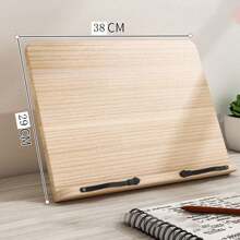 1 Peça Suporte de Leitura Multifuncional de Bambu, Suporte para Livro, Caderno e Laptop para Estudantes, Escritório, Exames