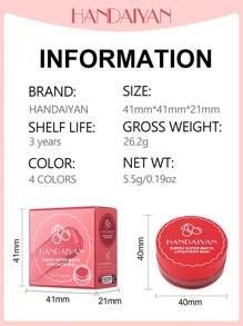 Son lì đa năng HANDAIYAN dễ lên màu dưỡng ẩm chống thấm nước trang điểm tự nhiên nhiều màu thích hợp làm quà tặng Giáng sinh tiệc trang điểm - 02 - Xem 10