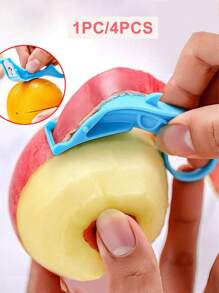 1 cái/4 cái Dụng cụ gọt vỏ trái cây đa năng, Dụng cụ gọt vỏ rau củ, Dụng cụ gọt vỏ sáng tạo, Dụng cụ gọt vỏ đa năng, Dụng cụ gọt vỏ khoai tây, Dụng cụ gọt vỏ cam có tay cầm hình vòng, Dụng cụ gọt vỏ táo nhà bếp, Dụng cụ gọt vỏ dưa, Dụng cụ gọt vỏ lê tái sử dụng, Dụng cụ gọt vỏ cà rốt, Dụng cụ nhà bếp, Đồ dùng nhà bếp, Tiện ích nhà bếp, Màu sắc ngẫu nhiên - Nhiều màu - Xem 1